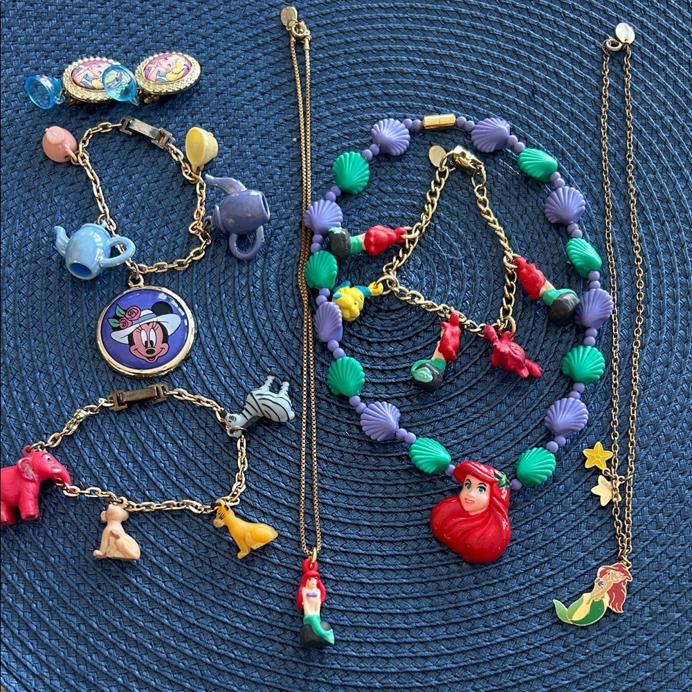 Colorful Kids Character Jewelry Set